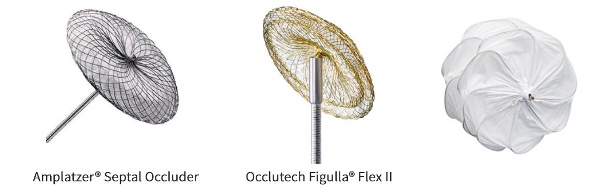 Amplatzer® Septal Occluder 　　Occlutech Figulla® Flex II